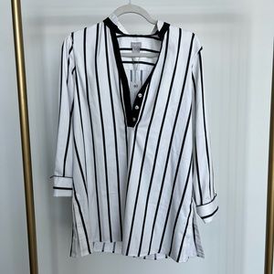 Chicos - new with tags - size zero striped tunic blouse